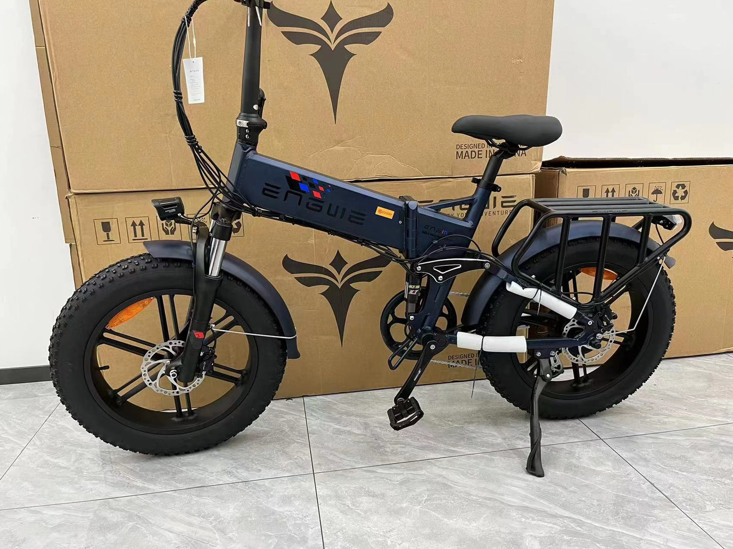 ENGWE ENGINE PRO | Upgraded Versione | Bicicletta Elettrica | Pieghevole | Ruote Fat | Motore 750W (1000W picco) | 48V 16Ah | Autonomia 120km | GARANZIA ITALIANA