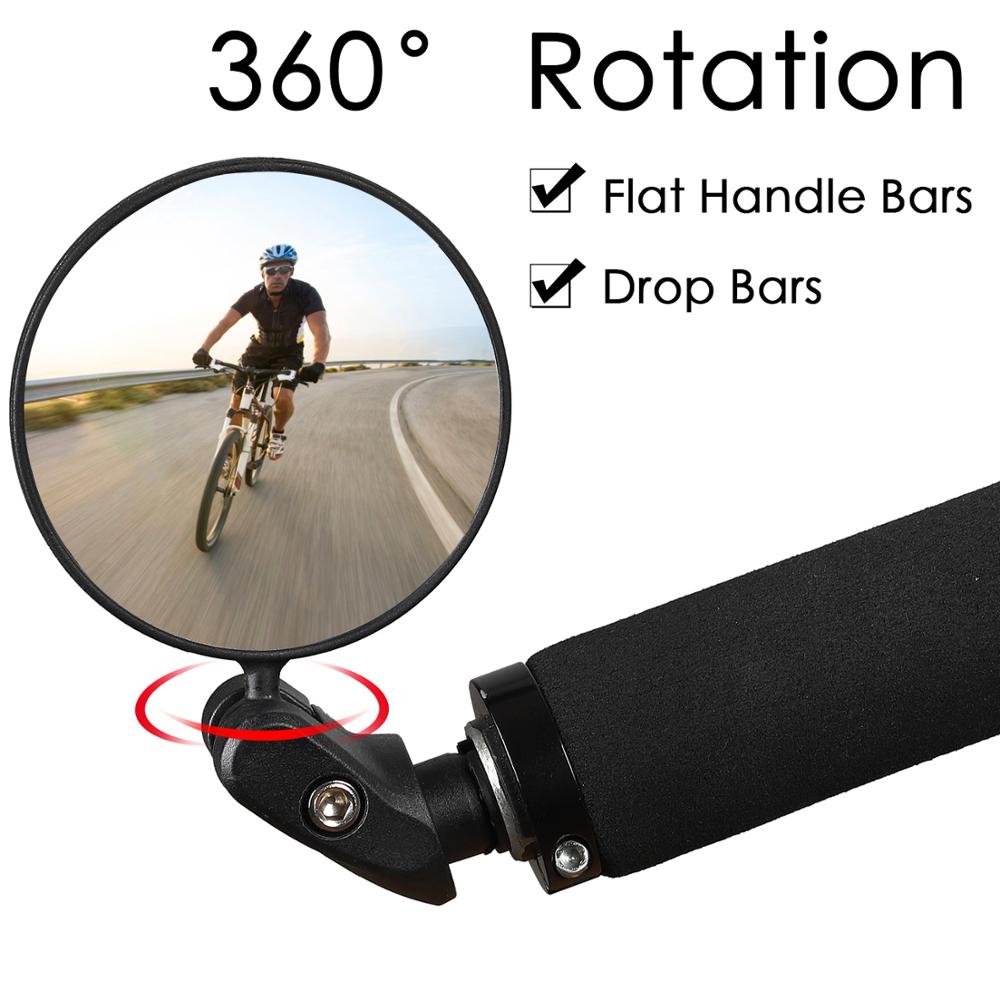 Specchietto retrovisore bicicletta 360 ruota sicurezza ciclismo accessori bici specchio manubrio MTB