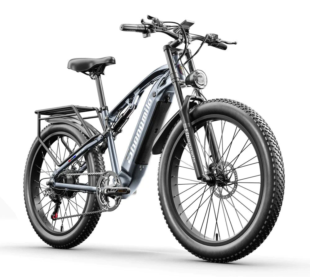SHENGMILO MX05 | BAFANG Motore 500W (PICCO 1000W) | LG Batteria 48V 15AH | 26X3.0 Fat Tire E-Bike Bicicletta Elettrica | 42km/h 60km con Freno Idraulico