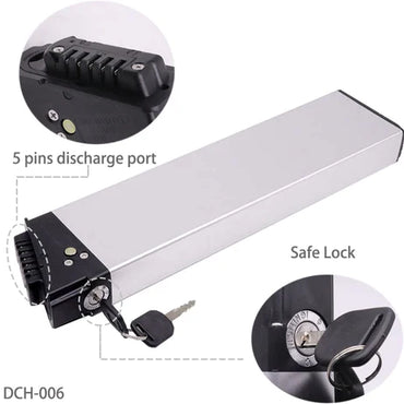 Batteria Interna per Bicicletta Elettrica Pieghevole 48 V 15Ah per ENGWE EP-2 Pro, FIIDO M1 Pro SHENGMILO SAMEBIKE