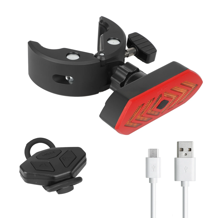 Frecce Indicatore di direzione con USB ricaricabile per bici e monopattini elettrici compatibile M365 1S Pro Pro2 MI3 MAX G30 ENGWE EP-2 Pro KUKIRIN FIIDO