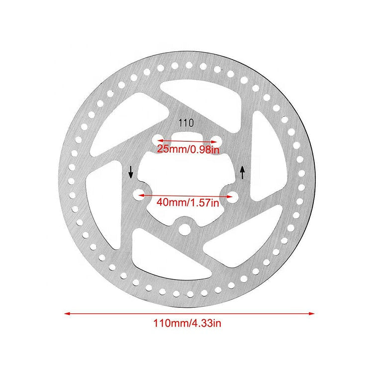 Disco freno 110mm 5 Fori in acciaio INOX per monopattino elettrico XIAOMI Mijia M365