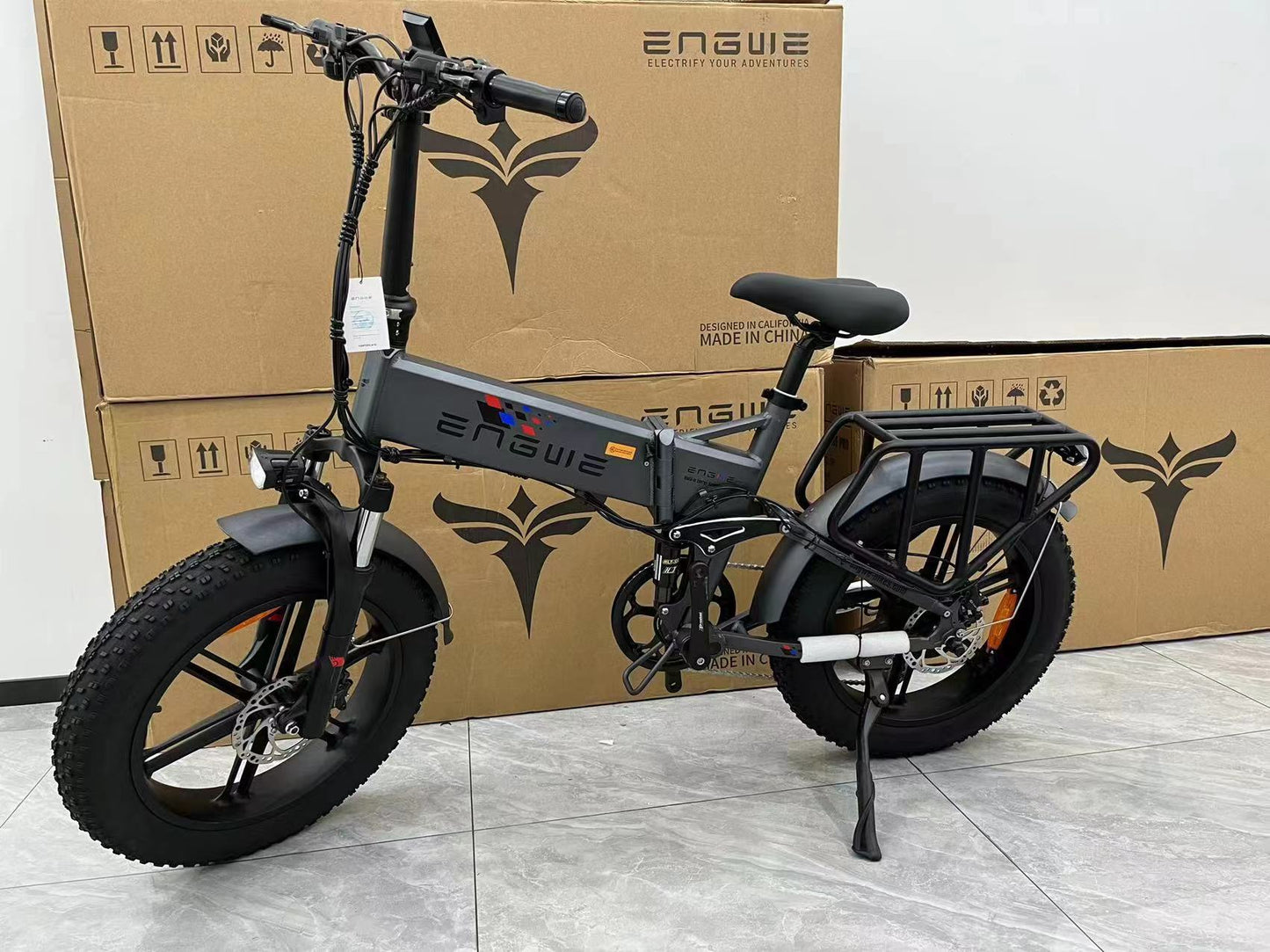 ENGWE ENGINE PRO | Upgraded Versione | Bicicletta Elettrica | Pieghevole | Ruote Fat | Motore 750W (1000W picco) | 48V 16Ah | Autonomia 120km | GARANZIA ITALIANA