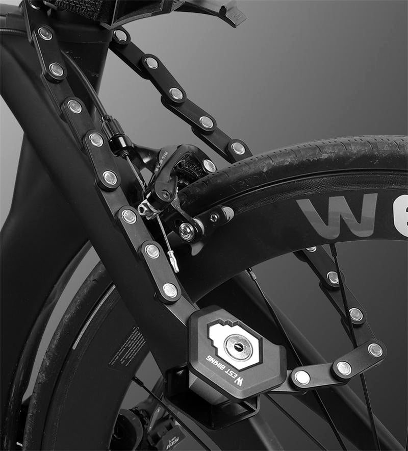 WEST BIKING Lucchetto Pieghevole a Catena Universale per Bici e Monopattini Elettrici