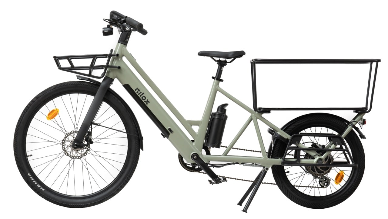 Nilox C3 Cargo Long| Bici elettrica Cargo | 250W | Autonomia 50km | Ruote da 27.5"