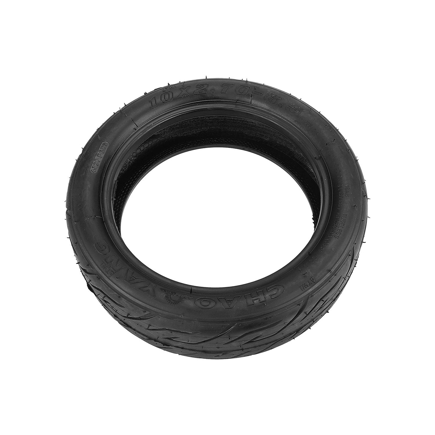 Pneumatico Tubeless Chaoyang 10x2.7-6.5 (70/65-6.5) per monopattino Ducati Scrambler City Cross-E (Modello City), Aerlang, Hitway e altri (Modello City – 255×70)