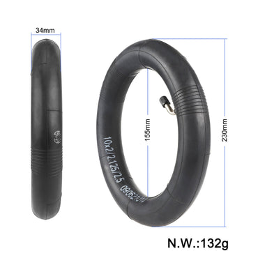 Camera d'aria 10x2.125 pollici valvola curva 0° rinforzata per monopattini elettrici Kugoo Kirin S4, M365/PRO/MI3