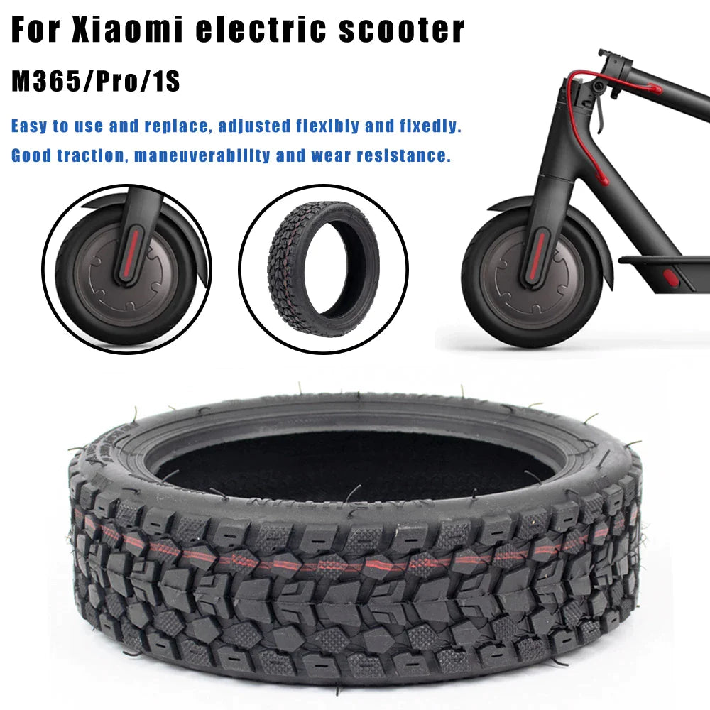 Pneumatico con punti antiscivolo 8.5x2 pollici per monopattino Xiaomi, Ducati, Lexgo, Nilox, Alfa Romeo, Vivobike, Woow (50/75-6.1) (Modello Off-Road , 50/75-6.1)