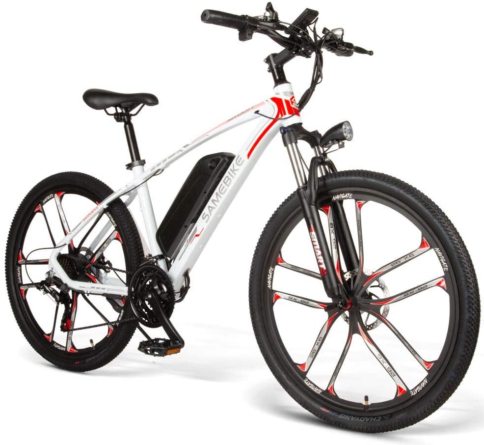 SAMEBIKE MY-SM26 Mountain Ebike | Bicicletta elettrica | Ruote 26" | Motore 350W | 48V 8Ah | Autonomia 80km | Cerchio in lega di magnesio | GARANZIA ITALIANA