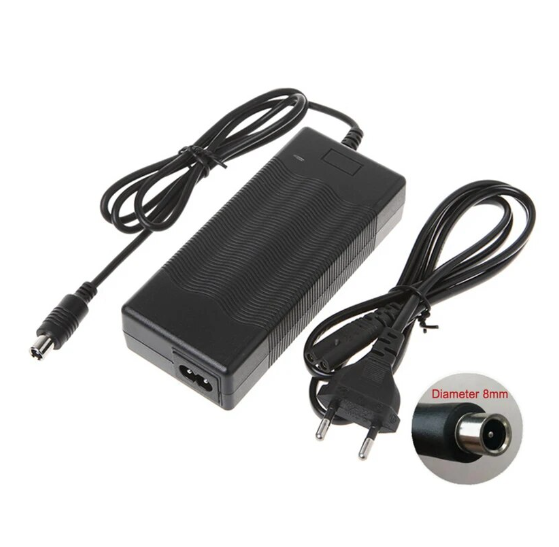 Carica batteria 54.6V 3A (connettore 8.0mm) per bicicletta elettrica ENGWE EP-2 Pro/Engine Pro/Engine X e per monopattino elettrico KuKirin G2 MAX/KuKirin G2 Pro - Compatibile con altri modelli