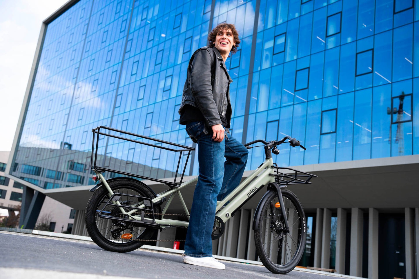 Nilox C3 Cargo Long| Bici elettrica Cargo | 250W | Autonomia 50km | Ruote da 27.5"