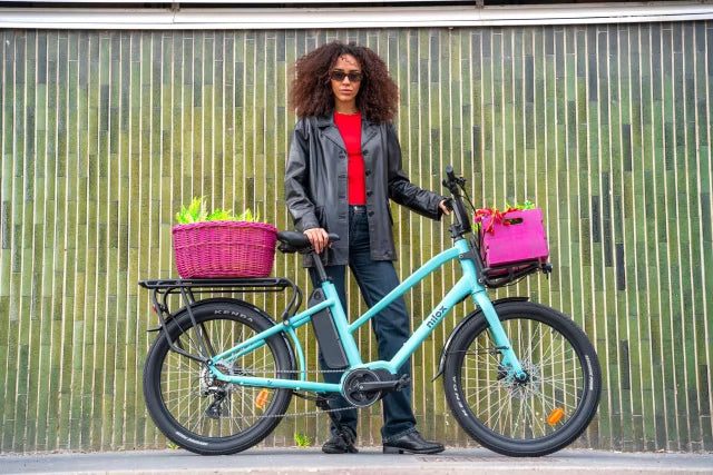 Nilox C1 Cargo Light | Bici elettrica Cargo | 250W | Autonomia fino a 55km | Ruote da 27.5"