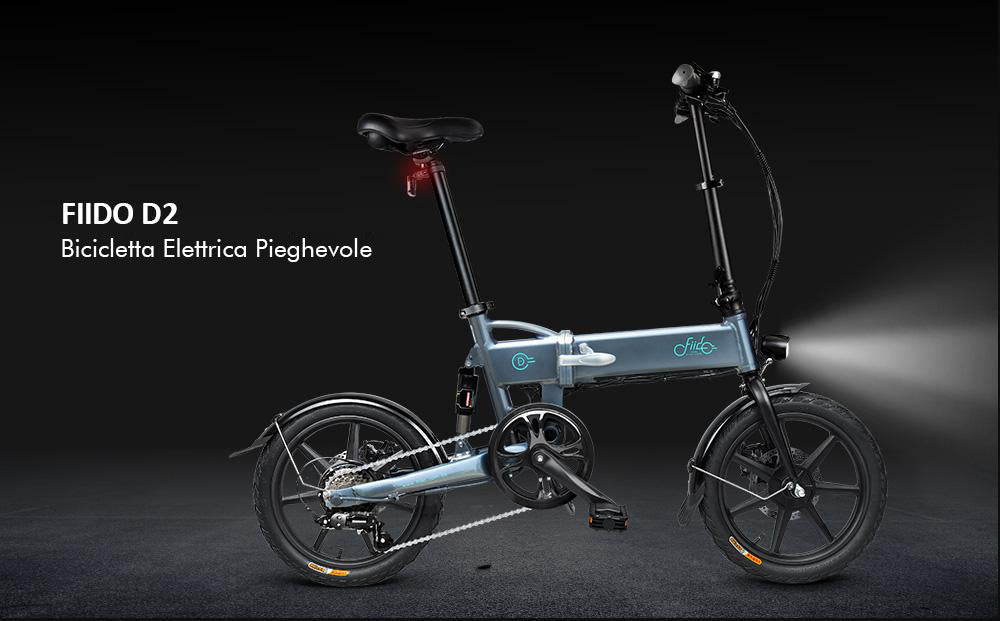 FIIDO D2S ITALIA | Bicicletta Elettrica E-Bike | Cambio Shimano | Motore 250W | Ruote da 16" FIIDO