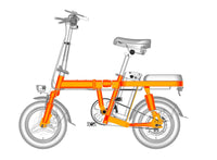 ENGWE T14 | Bicicletta elettrica | Ruote 14" | Motore 250W | 48V 10Ah | 25km/h | Autonomia 80km | GARANZIA ITALIANA