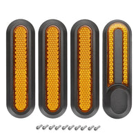 Set di 4 Indicatori di posizione/barre riflettenti in plastica per Xiaomi M365 1S Pro Pro2 e Scooter Lite